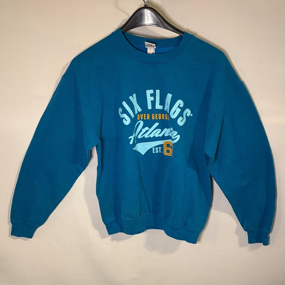 Vintage Six Flags Atlanta Sweatshirt Large